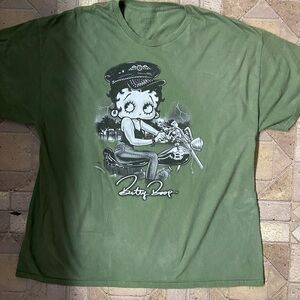 Vintage Green Betty Boop Tee